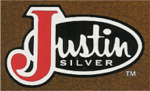 Country & Western Buckles: Custom Engraved Justin Silver Classic Trophy and Premium Trophy Belt Buckles.