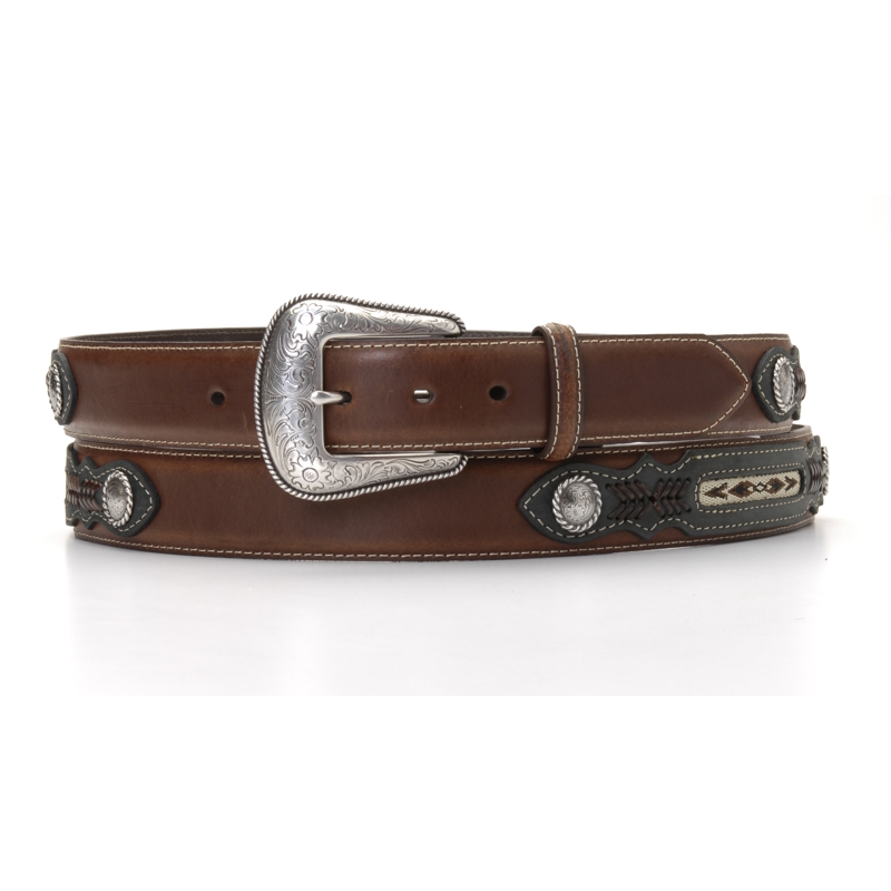 NA-24760-44 Brown Distressed Leather Belt
