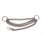 ALM-406N Boot Chain 3 Rows of Nickel Plated Chain