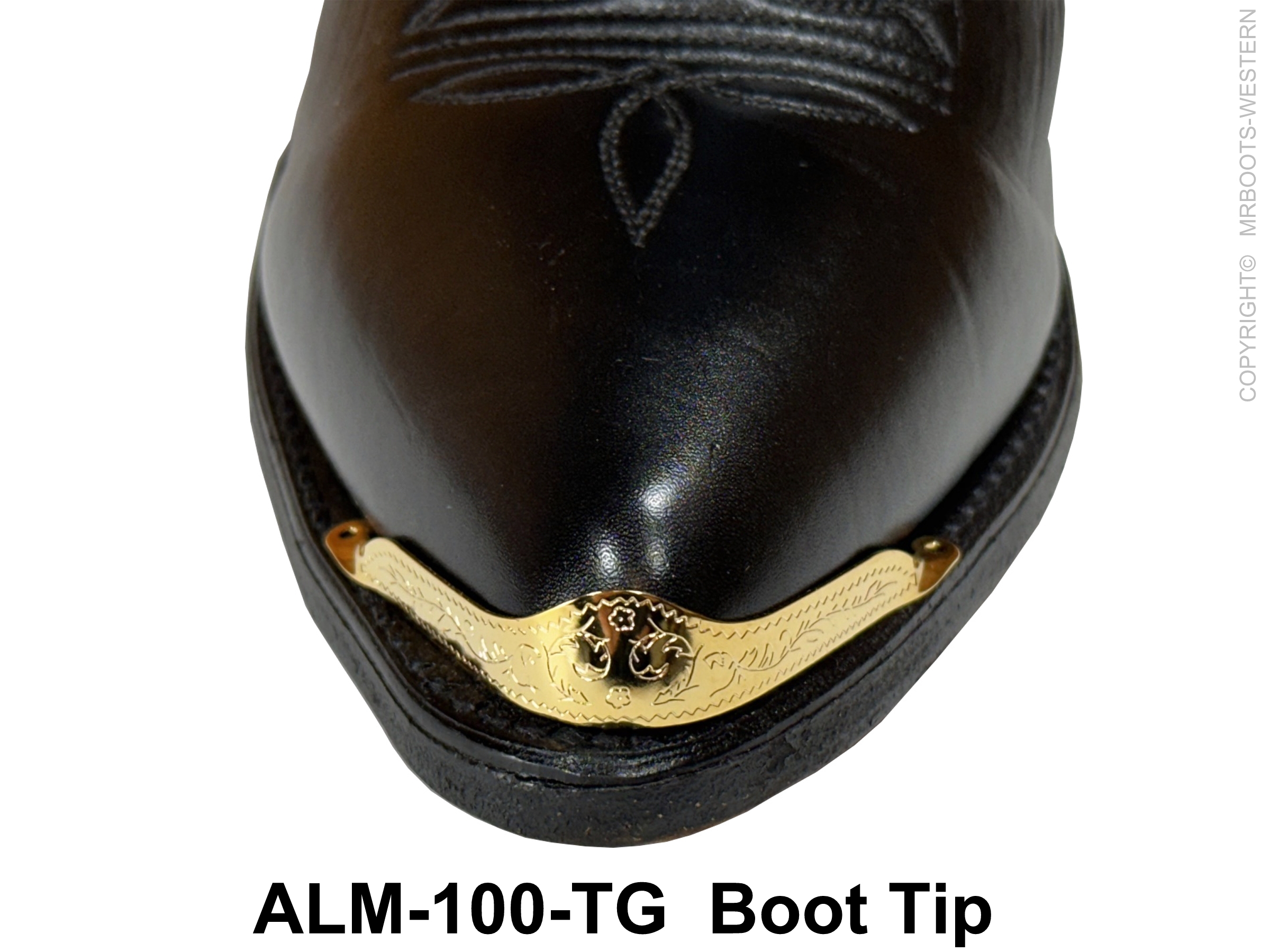 ALM-100-TG Boot Tips Gold