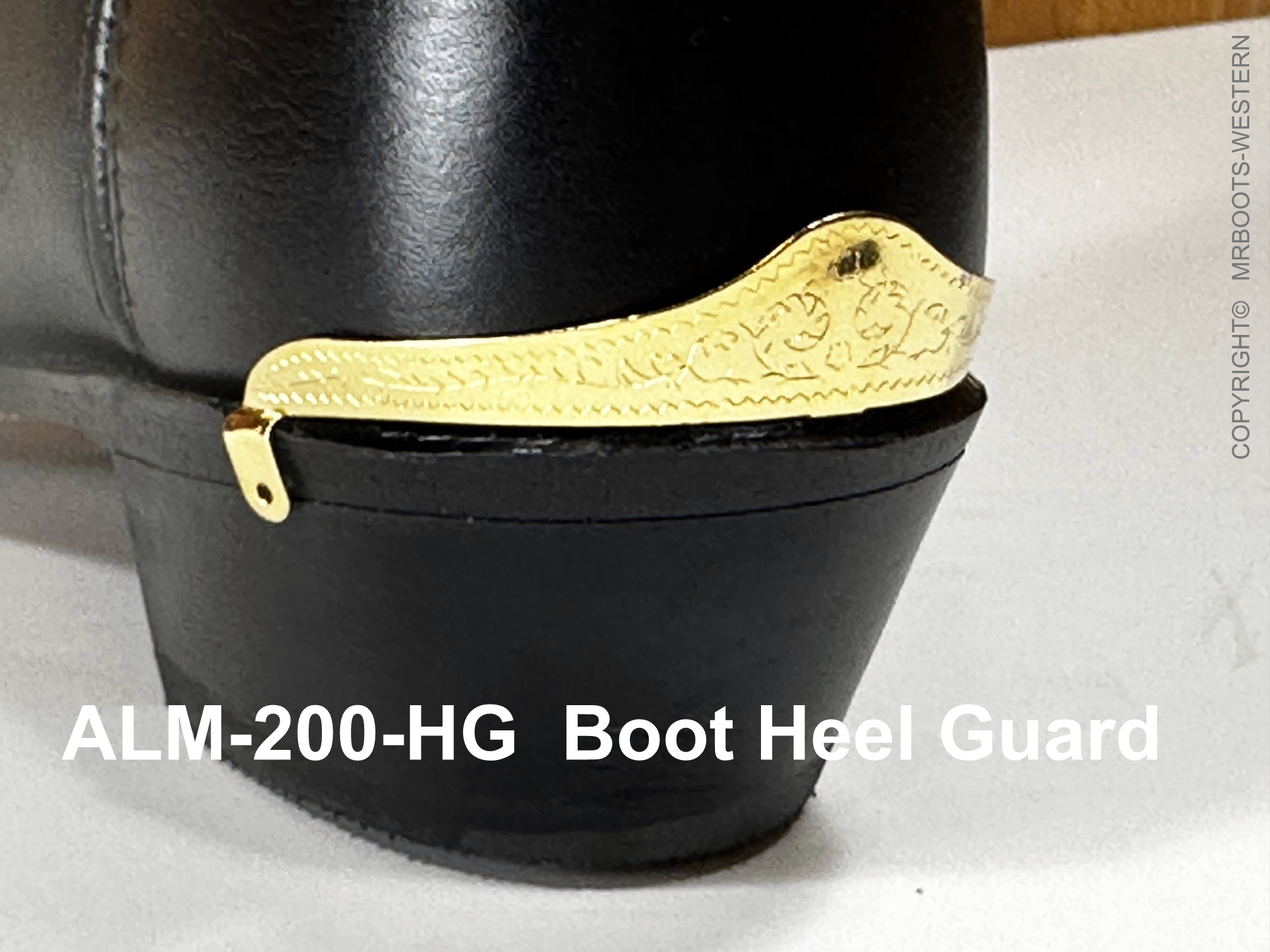 ALM-200-HG Heel Guard Gold