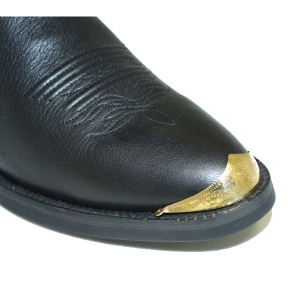 AU-AC-40 Boot Tip Round Toe Embossed Gold