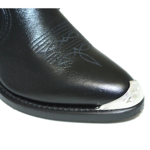 AU-AC-41 Boot Tip Round Toe Engraved Silver