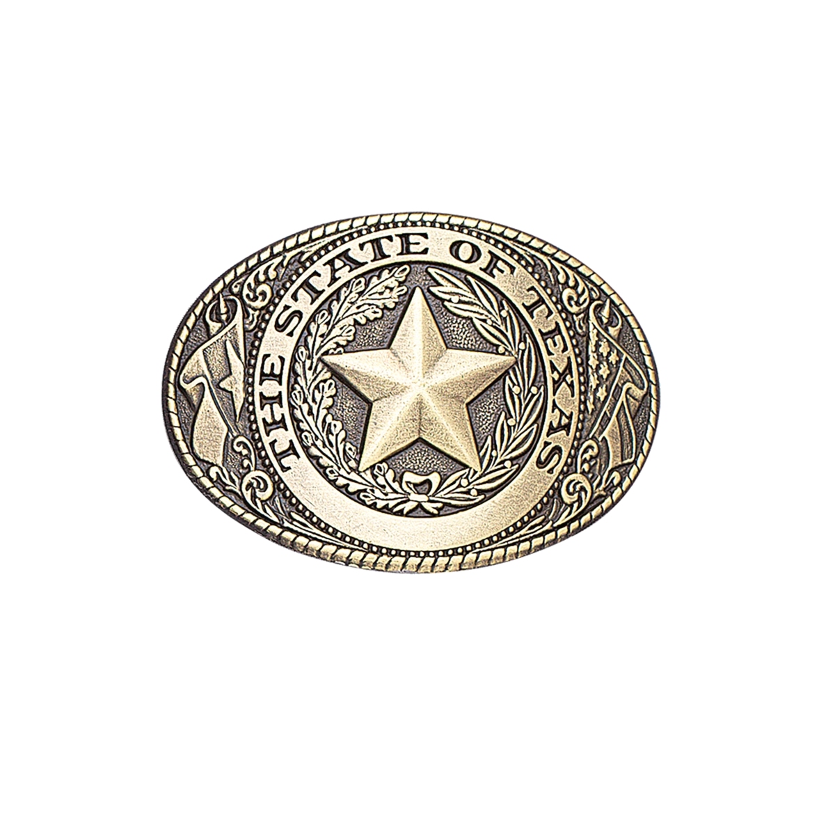 MF-37002 Belt Buckle The State of Texas Brass