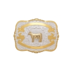 MF-38438 Trophy Buckle Show Cow 4 Ribbons