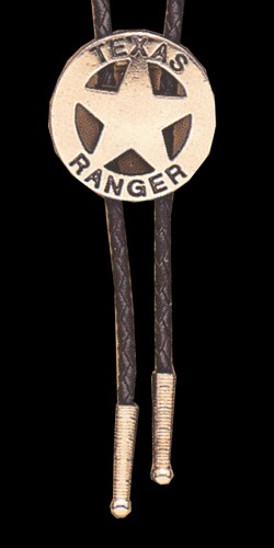 MF-22308-36 Bolo Tie Round Silver Texas Ranger Star