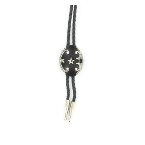 MF-22744 Bolo Tie - Oval Silver with Star