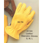 MF-H21124-08 Ladies HDX Tan Deerskin Work Gloves
