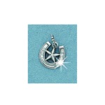 MF-29132 Silver Horshoe and Star Charm - Add A Charm Series