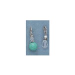 MF-29154 Silver Spacer Charm Turquoise Stone Add A Charm Series