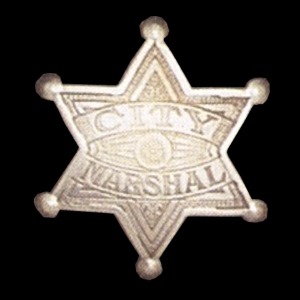 WFA-BW14 City Marshal Badge 6 Point