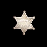 WFA-BW14 City Marshal Badge 6 Point
