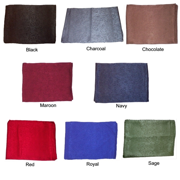 WT-WR-425 Silk Jacquard Wild Rag 8 Available Colors