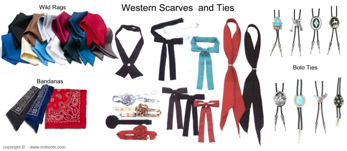 Western Scarves, Western Ties, Bolo Ties, Wild Rags
